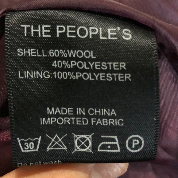 a plum long sleeve crop top - Picture 4 of 4